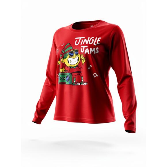 Old Navy “Jingle Jams” Long Sleeve Shirt – Size 4T – Red - Picture 1 of 2